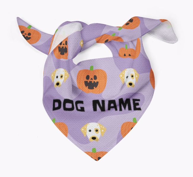 Pumpkin Pattern - Personalised {breedFullName} Bandana